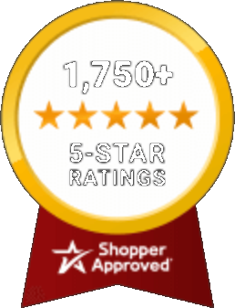 1,750 plus 5-star ratings - Shopper Approved