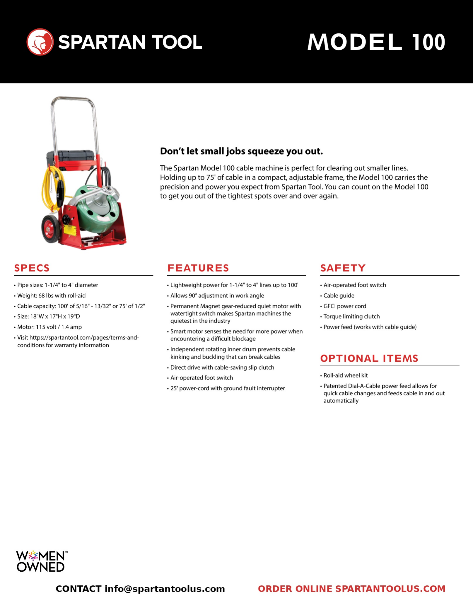 Model 100 product guide 1