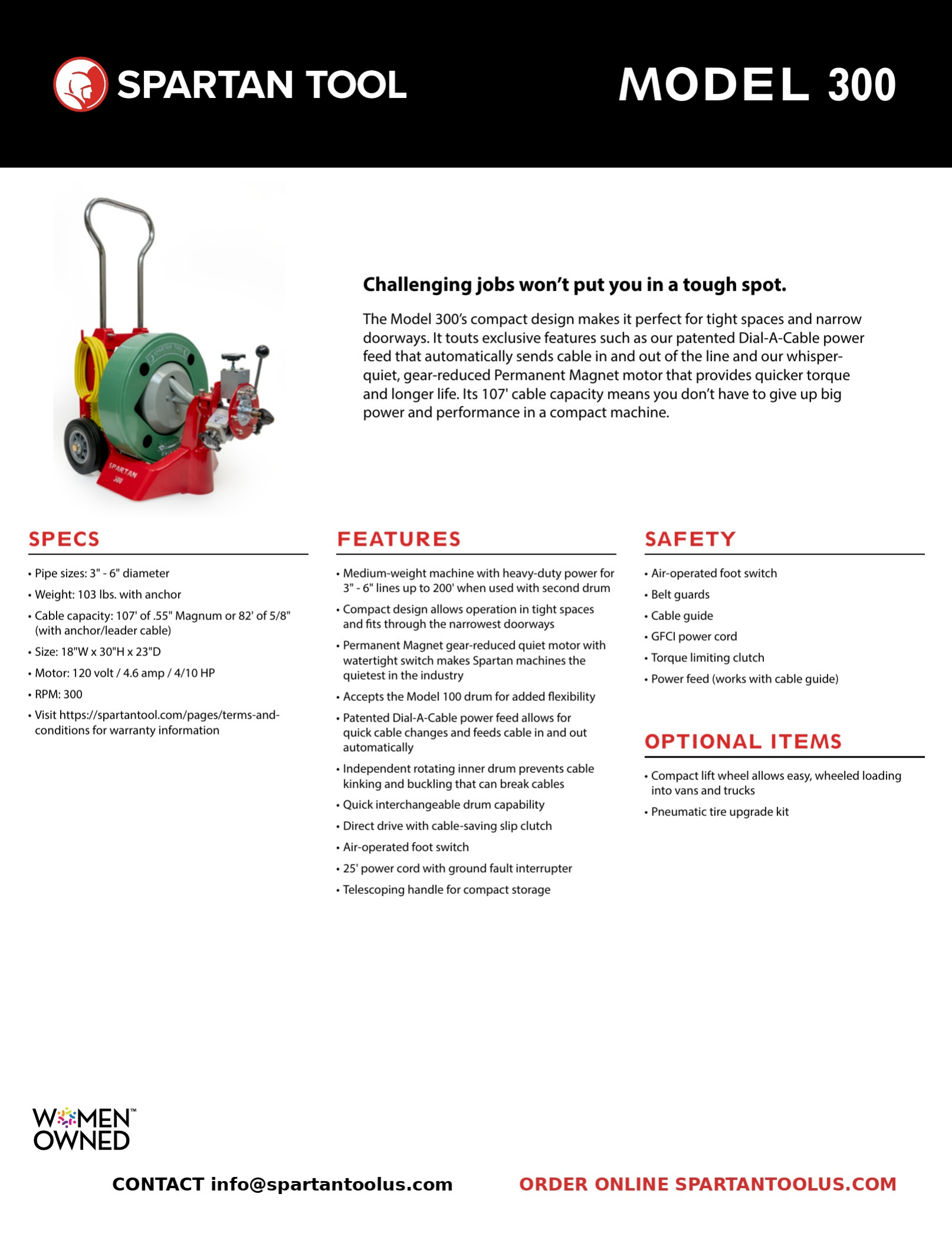 Model 300 product guide 1