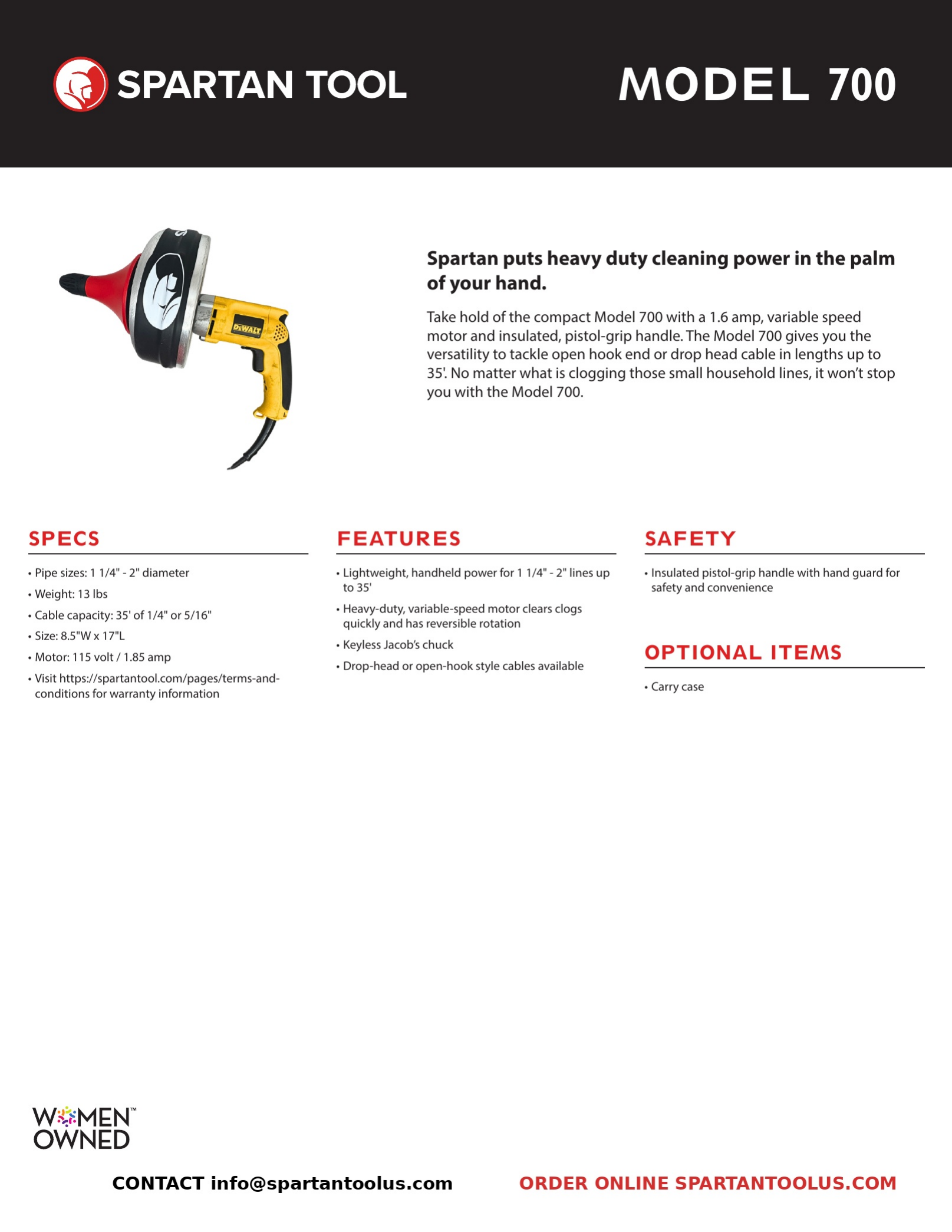 Model 700 product guide 1