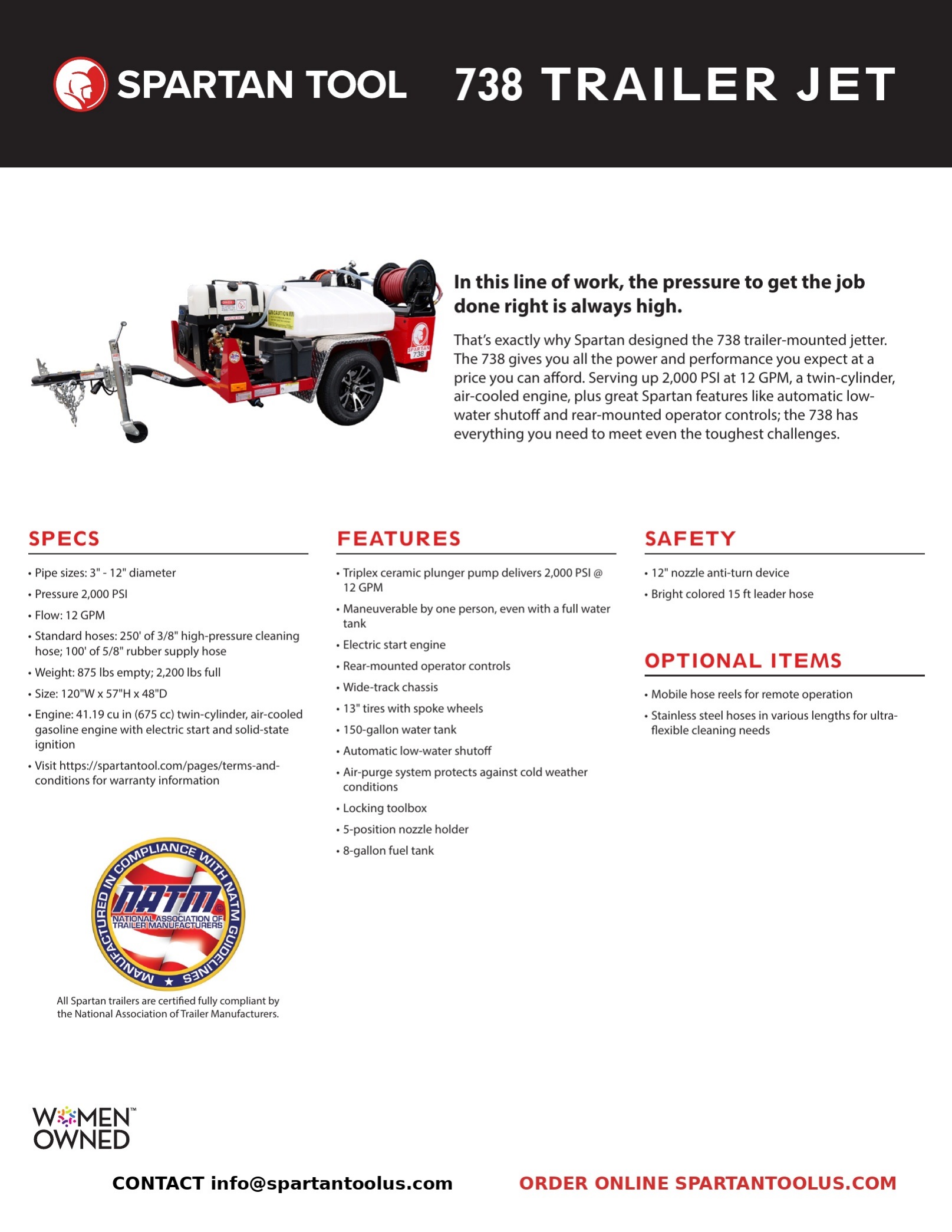 Model 738 product guide 1